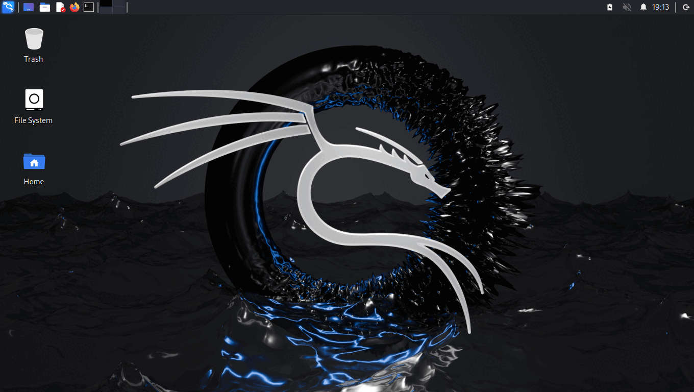 Kali Linux desktop